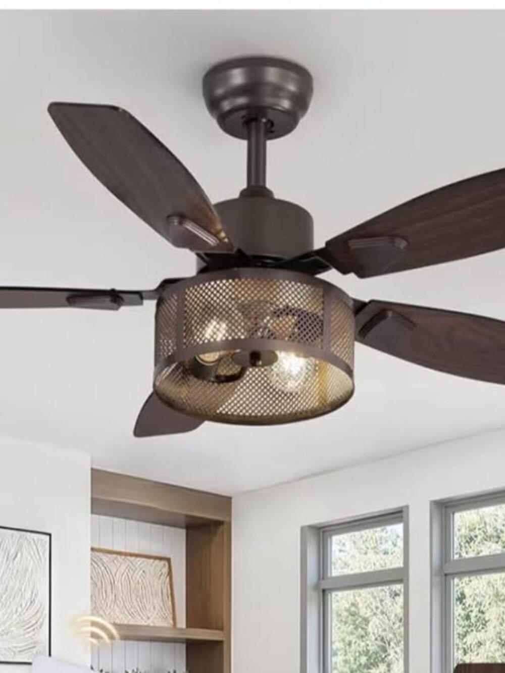 NWT Home Depot Oil Rubbed Bronze 42" Light and Ceiling Fan